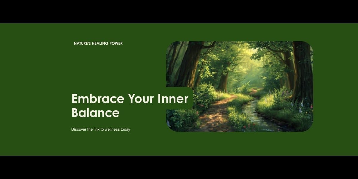 Physical wellness and mental health connection with nature setting